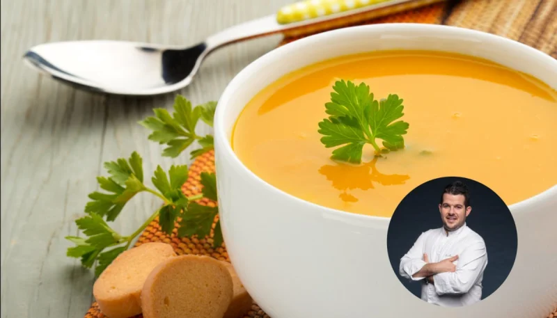 Bouillon de potimarron au foie gras façon Guillaume Pape