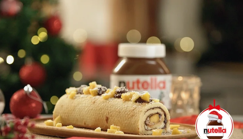 Bûche roulée mangue citron vert au Nutella®