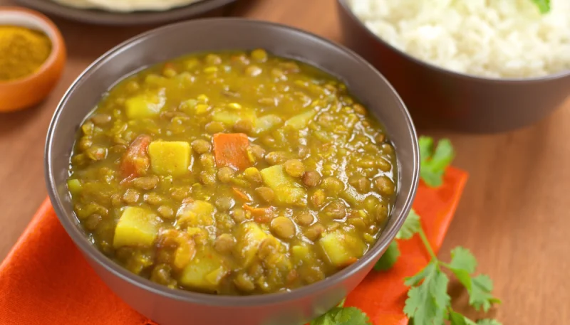Dahl de lentilles corail
