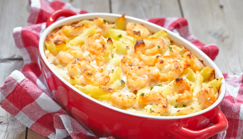 Gratin de crevettes