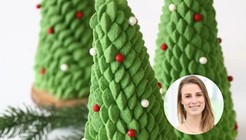 Sapins de Noël façon Camille du Meilleur Pâtissier