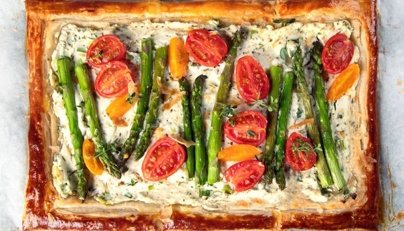Tarte fine aux asperges