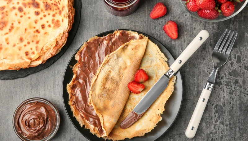 Crêpes gourmandes au chocolat maison