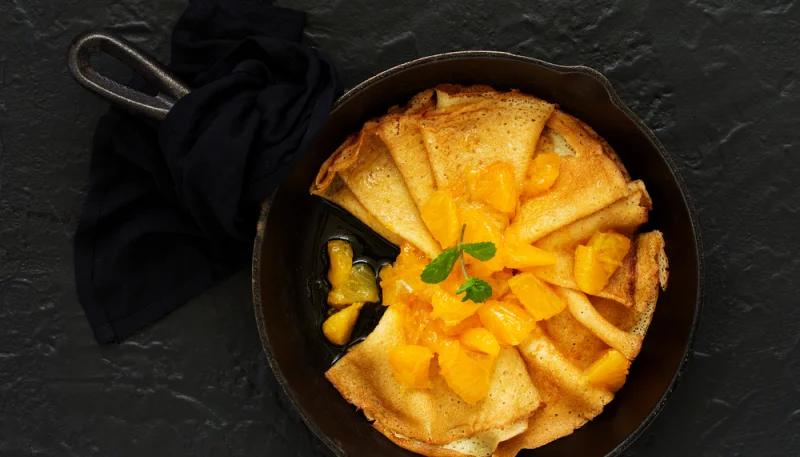 Crêpe Suzette au bon goût de clémentine