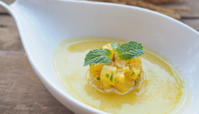 Gaspacho à l'ananas