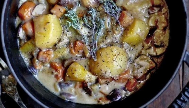 Ragoût vegan au cidre