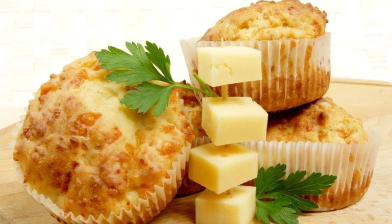 Muffins au coeur fondant de fromage