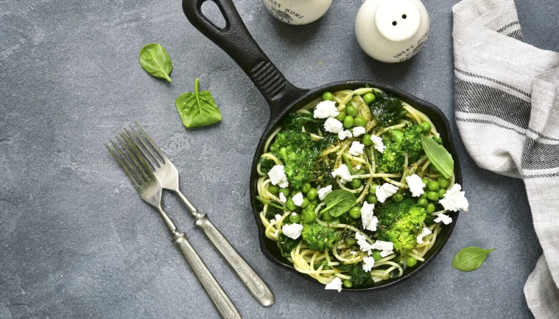 Pâtes à la carbonara végétarienne