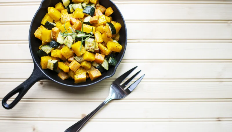 Poêlée de courgettes et mangues