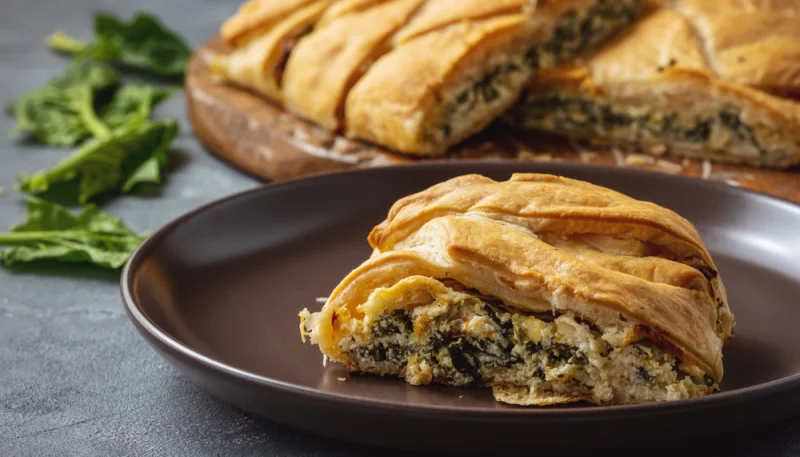 Tourte tressée épinards et ricotta