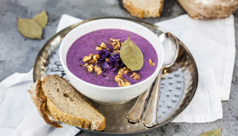 Velouté de chou rouge