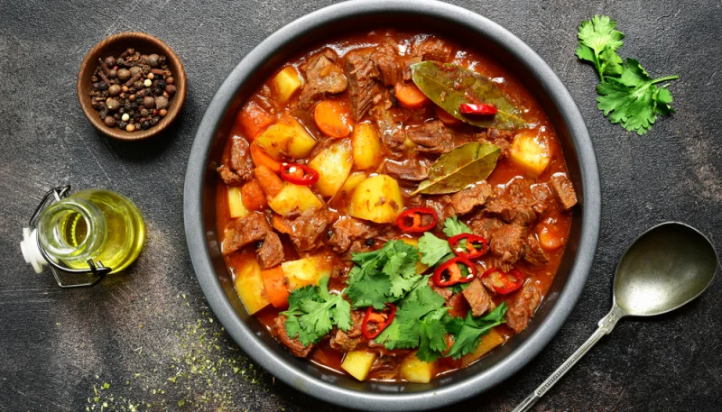 Bœuf mijoté aux tomates