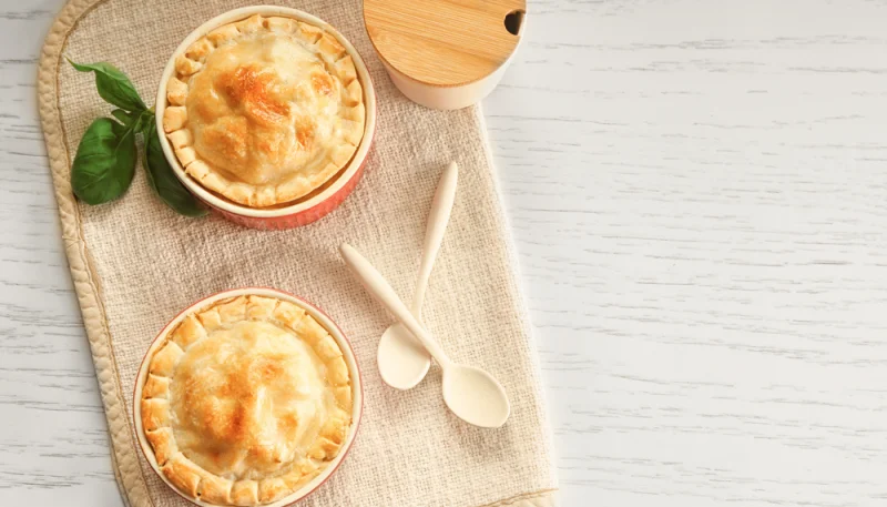Cassolettes de poulet en croûte