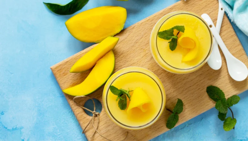 Crème mangue et lait de coco
