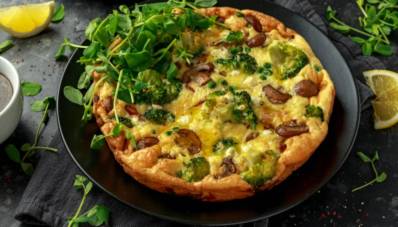 Omelette chinoise aux champignons noirs