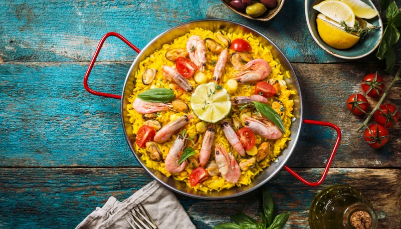 Paella savoureuse