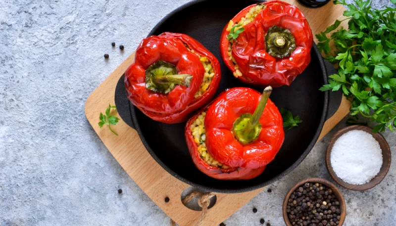 Poivrons farcis au fromage