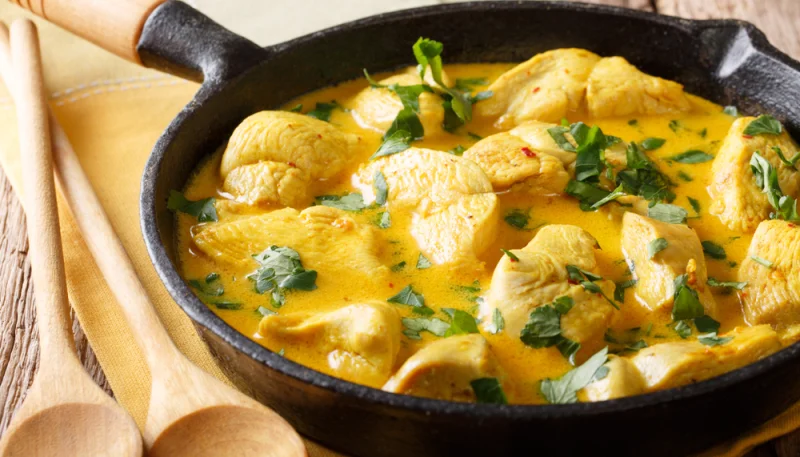 Poulet antillais à la noix de coco
