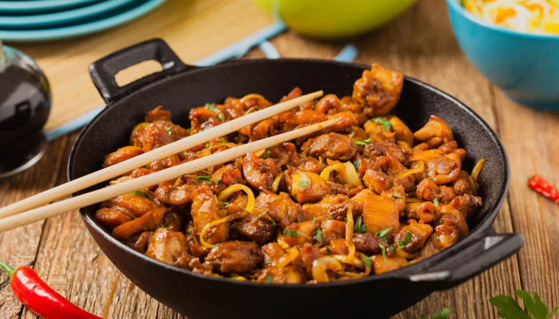 Poulet sauce soja et gingembre