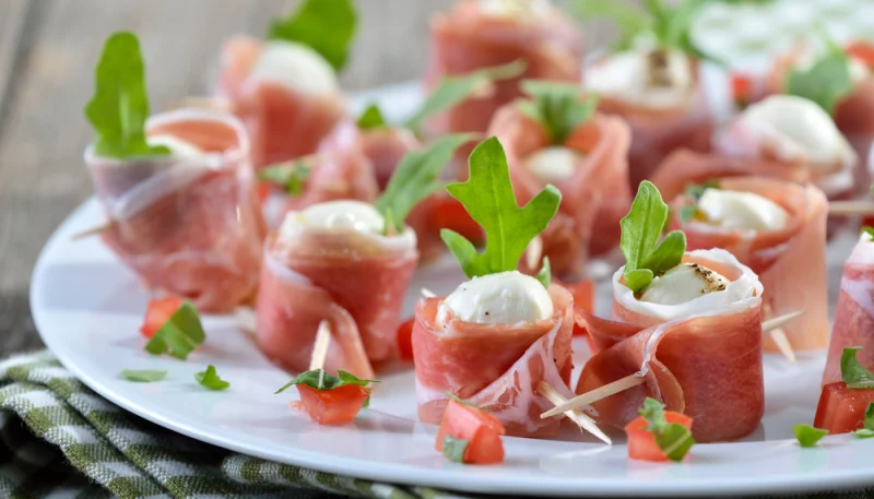 Roulé de jambon au fromage de chèvre frais