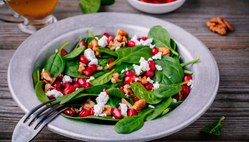 Salade de chèvre à la grenade