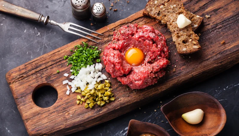 Tartare de bœuf au couteau