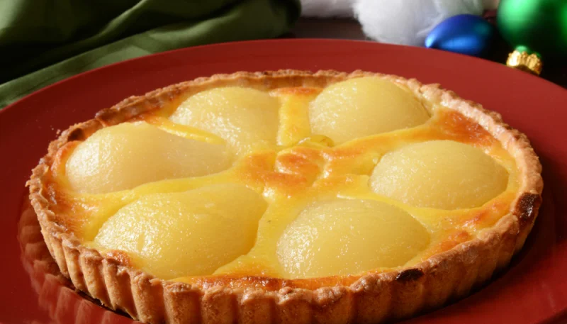 Tarte amandine aux poires