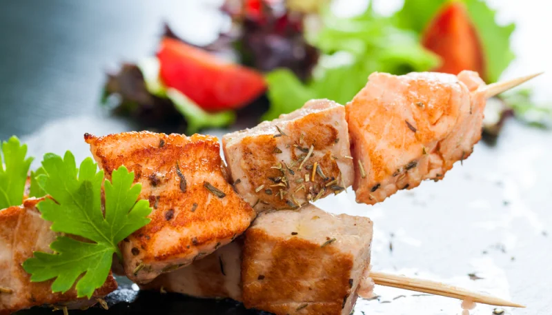 Brochettes de thon à la chermoula