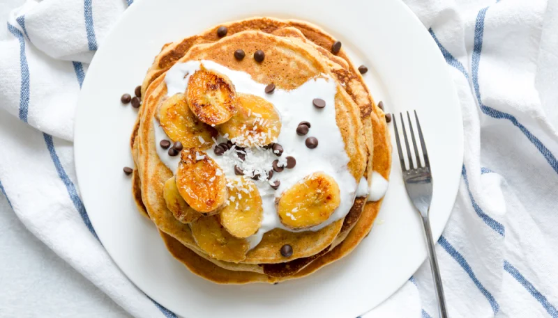 Crêpes à la farine de manioc et aux bananes