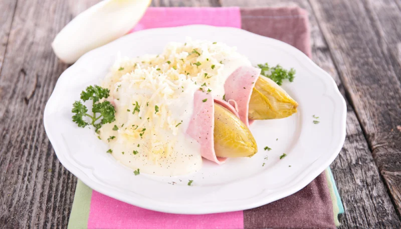 Endives au jambon à la crème
