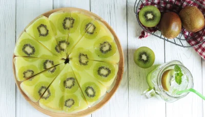 Flognarde aux kiwis