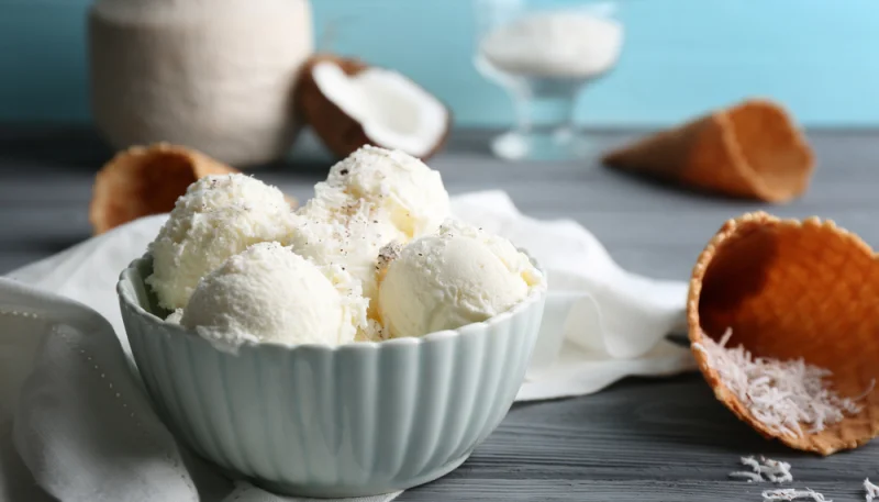 Glace à la noix de coco home made