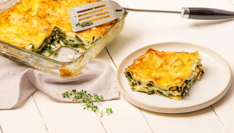 Lasagnes végétariennes aux épinards