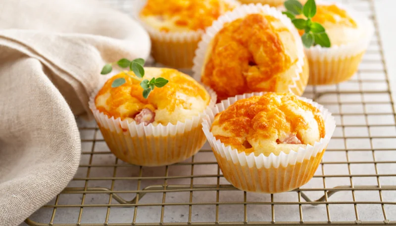 Muffins au jambon et au comté