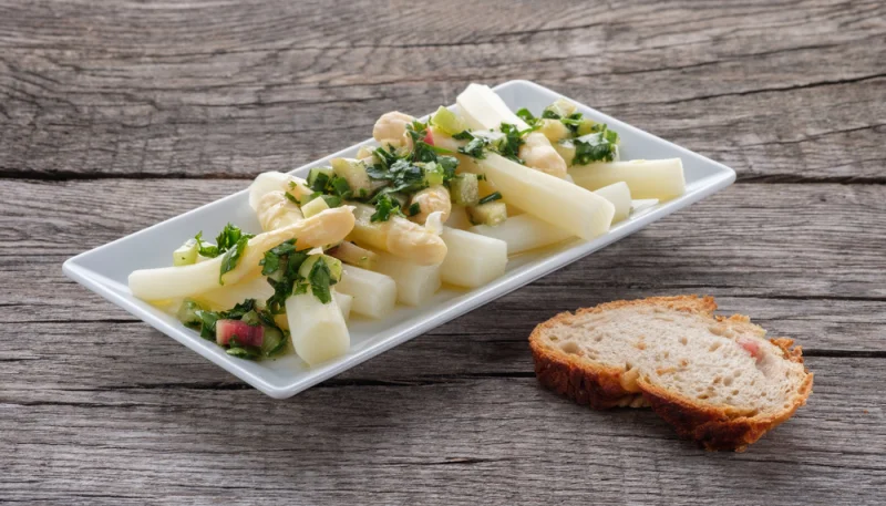 Salade d'asperges sucrée-salée (ou salade duchesse)