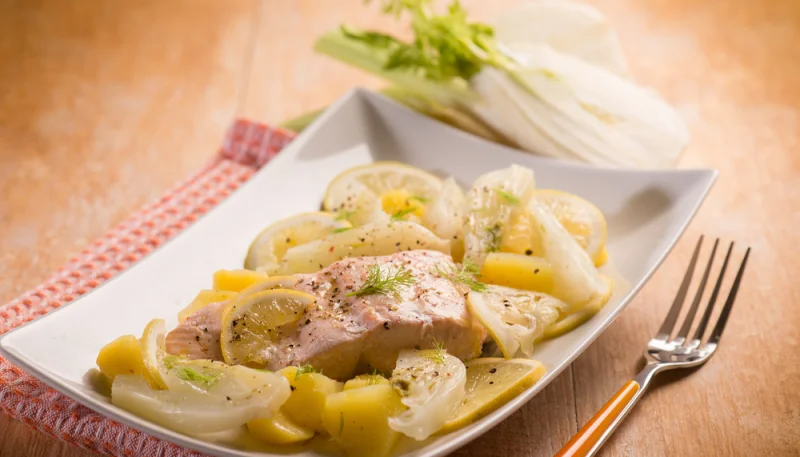 Saumon en papillote au romarin