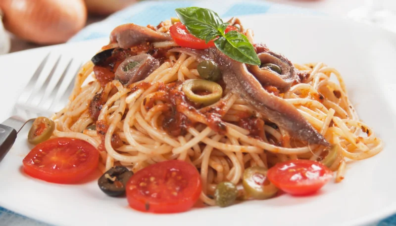 Spaghettis à la puttanesca