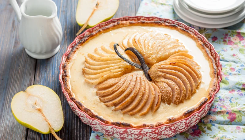 Tarte aux poires et au mascarpone