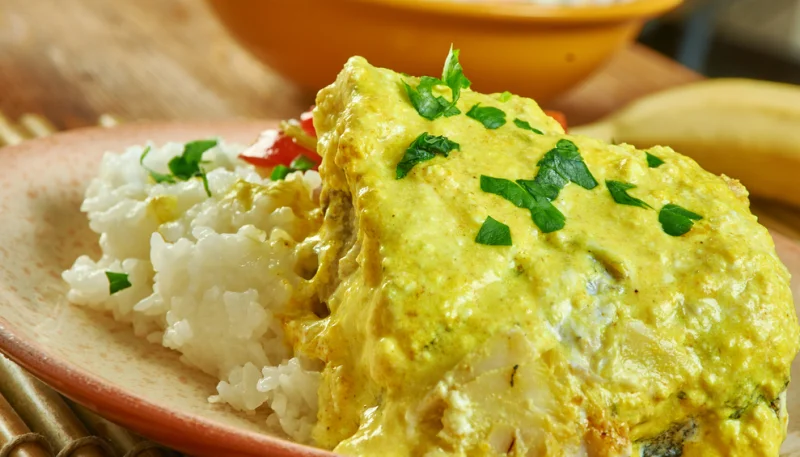 Filet de cabillaud au curry