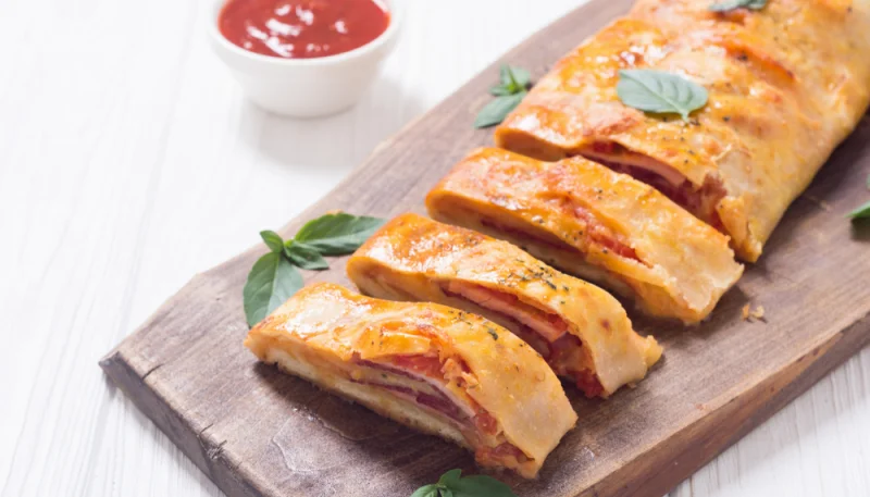 Roulé salé pommes de terre, jambon, fromage