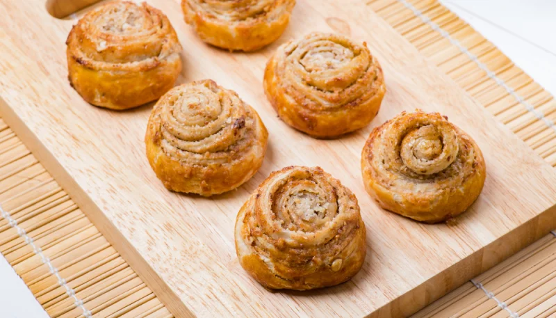 Roulés aux noisettes