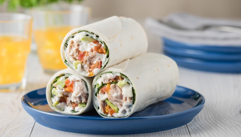 Wraps au thon et à la mayonnaise