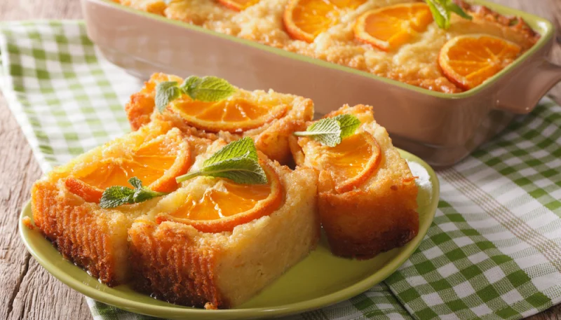 Gâteau grec à l'orange (portokalopita)