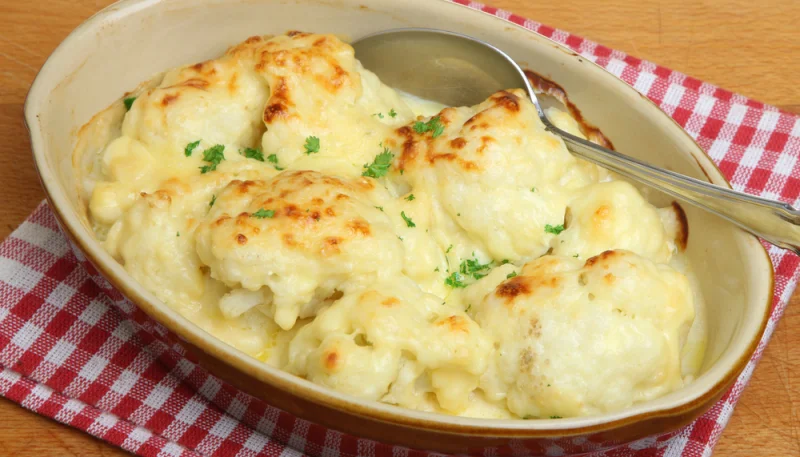 Gratin de chou-fleur au brie