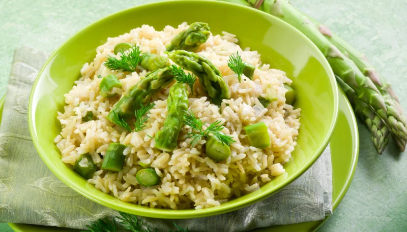 Risotto vert glacé