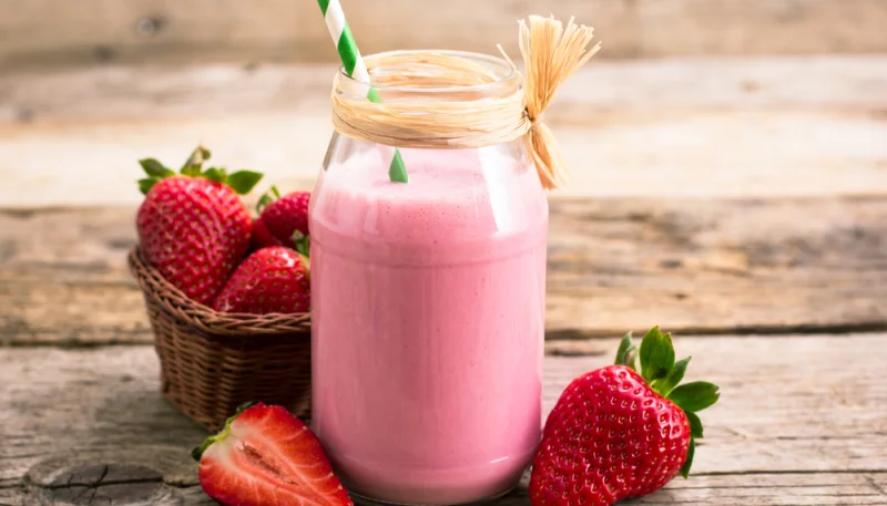 Smoothie à la fraise