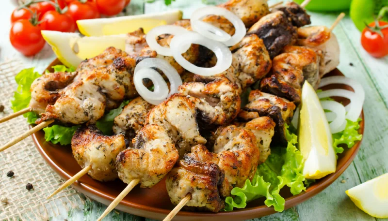 Brochettes de lotte aux épices