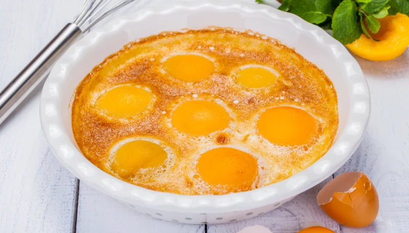 Clafoutis abricots gingembre