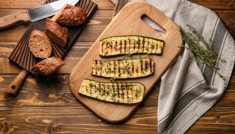 Courgettes grillées au barbecue