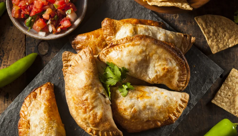 Empanadas de poulet et fromage frais